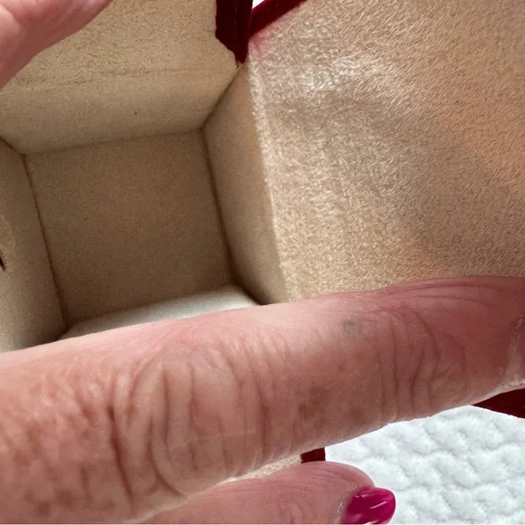 Cartier Red Suede Jewelry Box - Picture 2 of 6